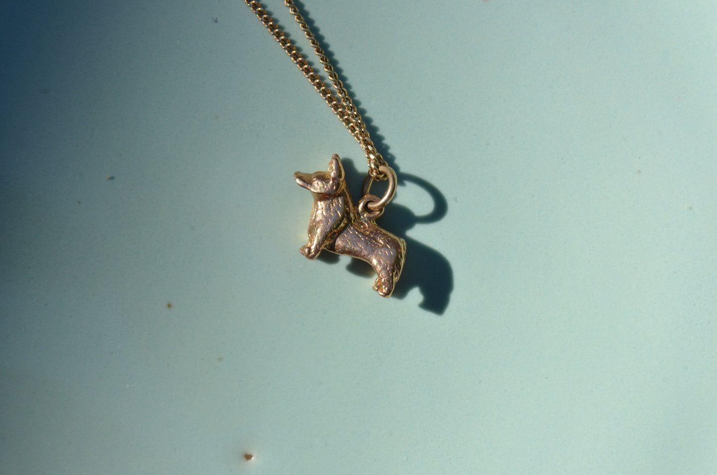 Wee Vintage Corgi Charm