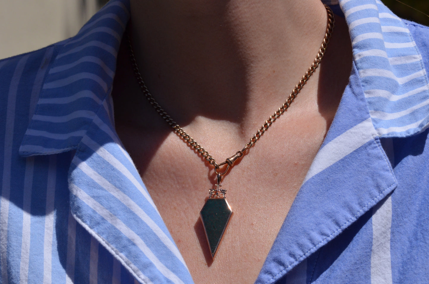 Bold Retro Double Sided Spear Pendant