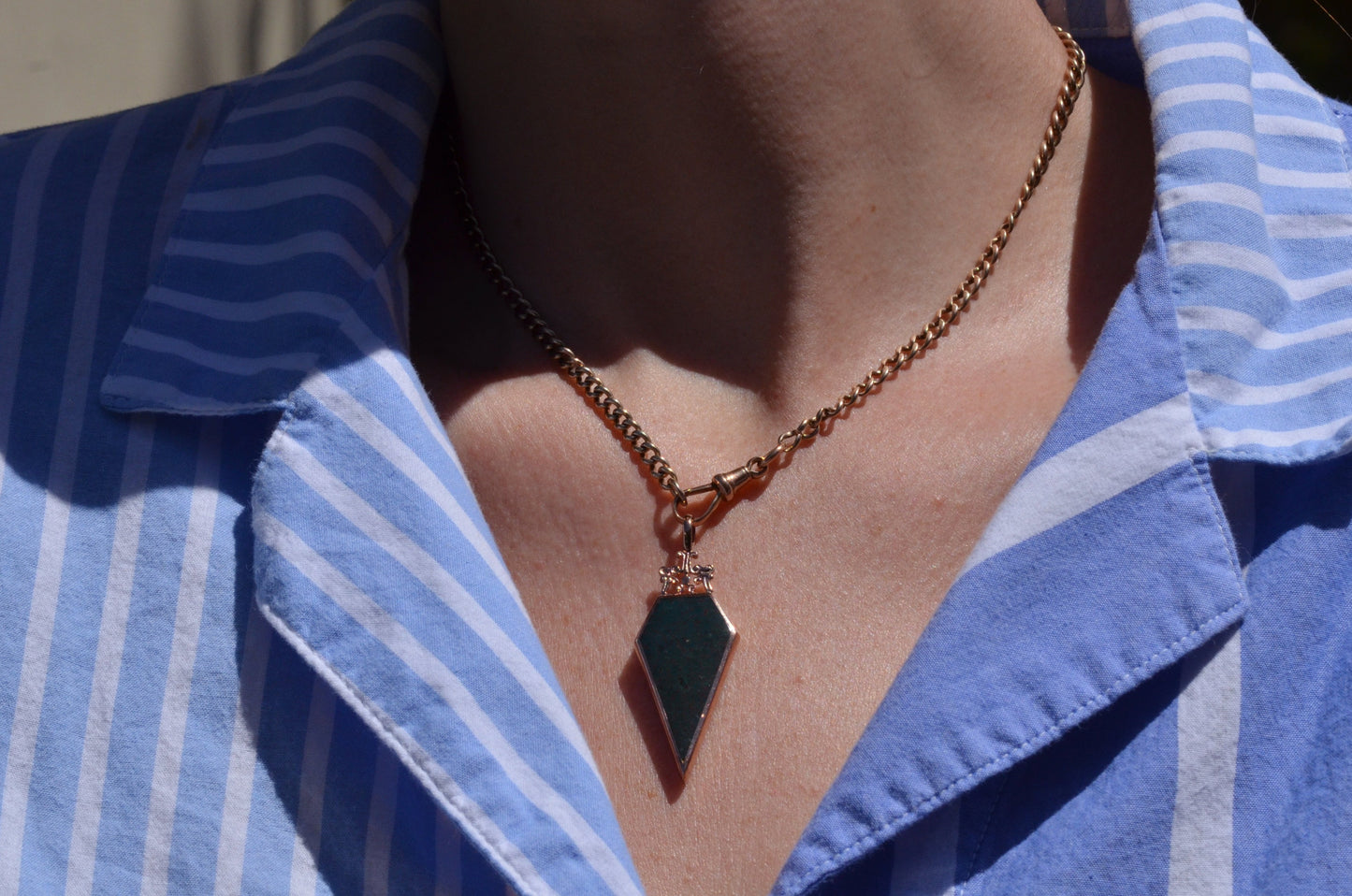 Bold Retro Double Sided Spear Pendant