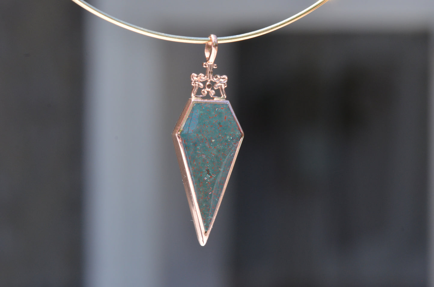 Bold Retro Double Sided Spear Pendant