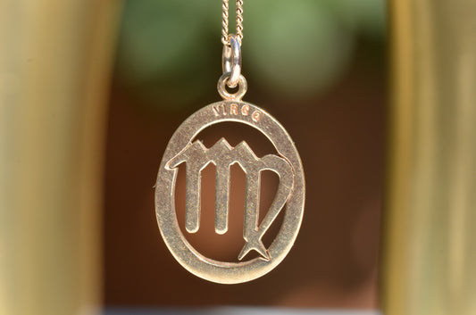 Bold Cut Out Virgo Pendant