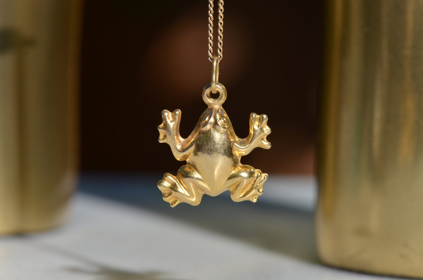 Puffy Vintage Frog Charm