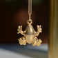 Puffy Vintage Frog Charm