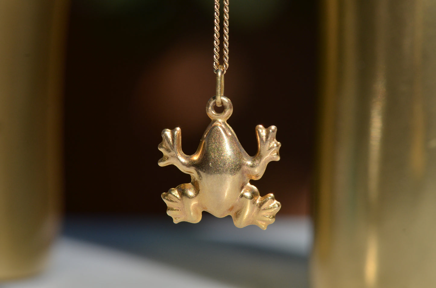 Puffy Vintage Frog Charm