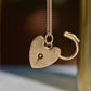 Classic Vintage Heart Padlock 1970