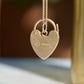 Classic Vintage Heart Padlock 1970