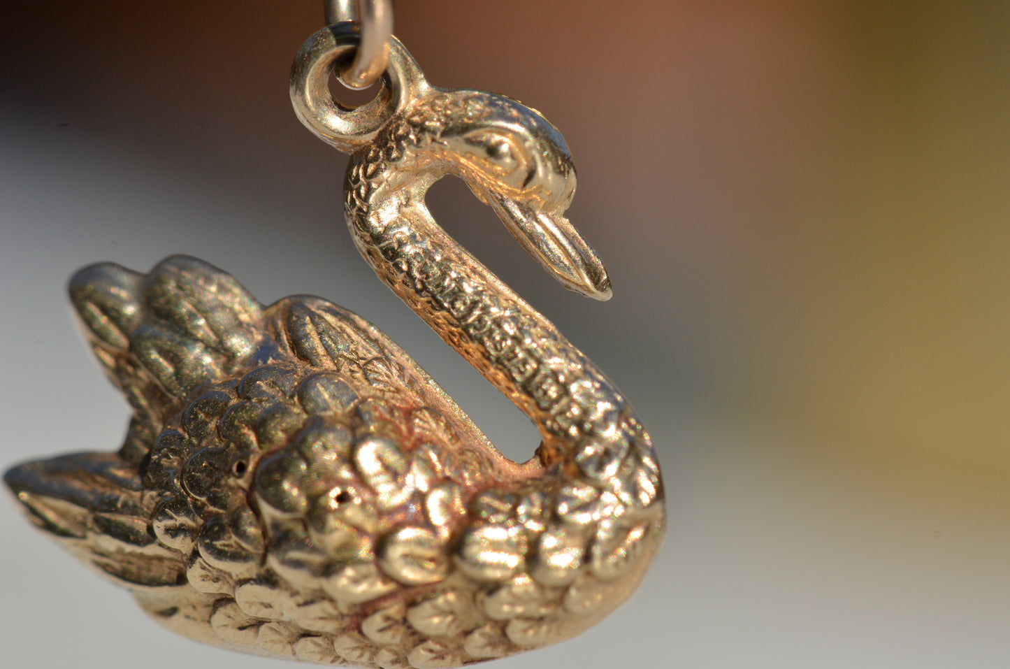 Proud Vintage Swan Charm