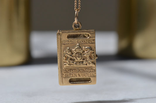 Delightful Vintage Passport Charm