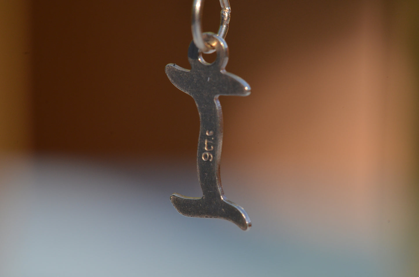 Dainty Vintage "I" Charm