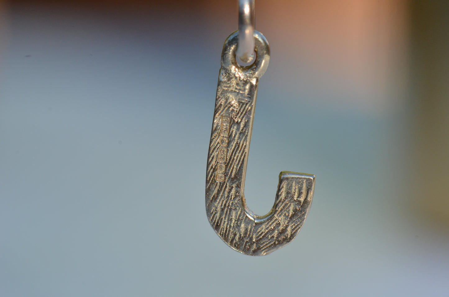 Blocky Vintage “J” Charm