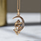 Amorous Vintage Moon Lovers Charm