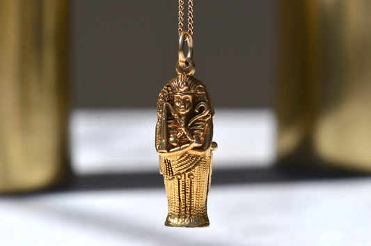 Richly Detailed Vintage Sarcophagus Charm