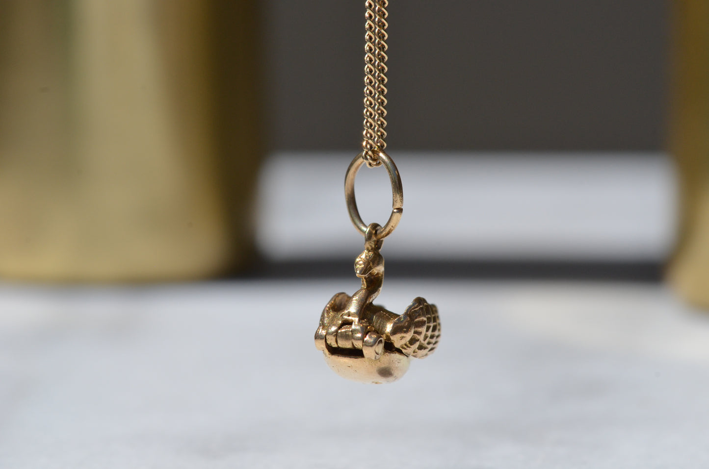 Elegant Opening Swan Ballerina Charm