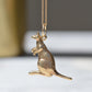 Vintage Gold Kangaroo Charm