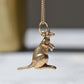 Vintage Gold Kangaroo Charm