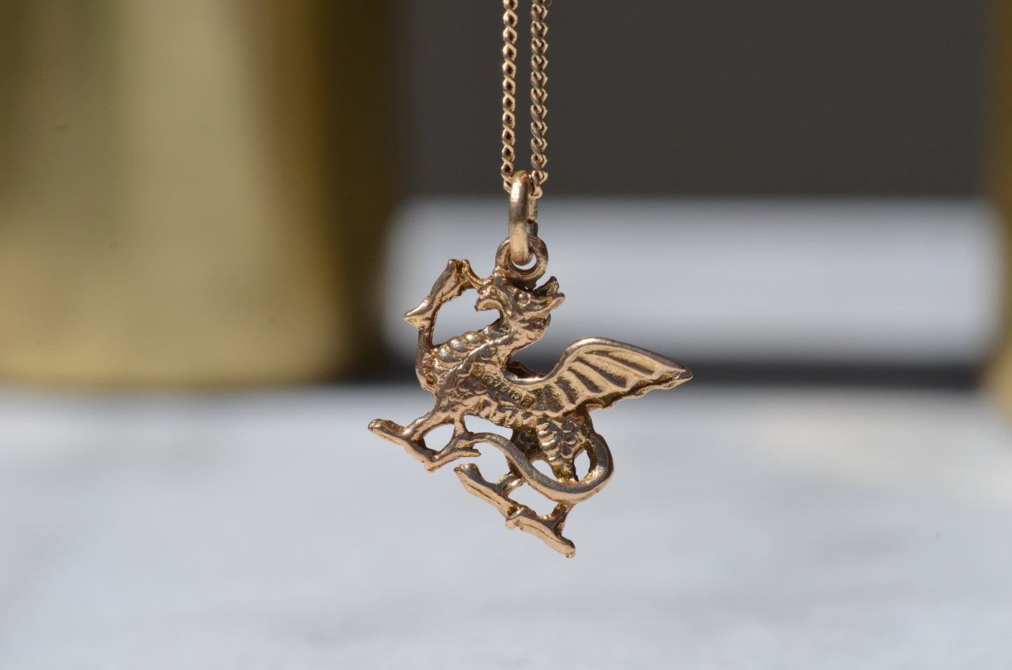 Fearsome Vintage Dragon Charm