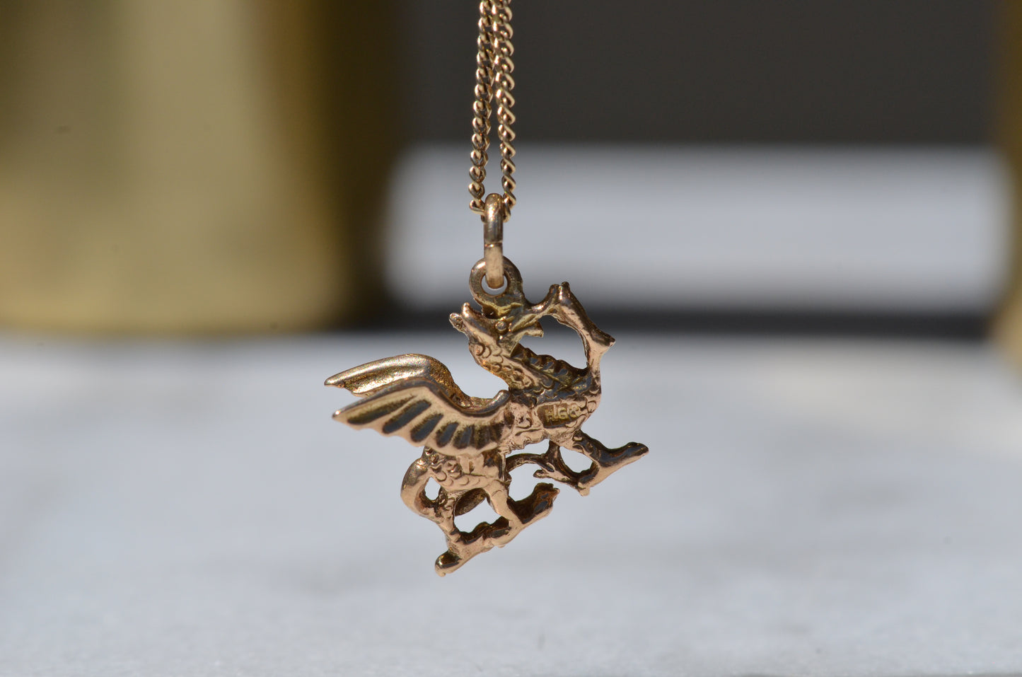 Fearsome Vintage Dragon Charm