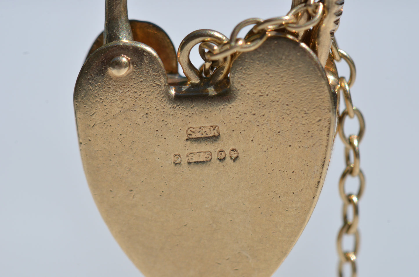 Fancy Engraved Vintage Heart Padlock 1971