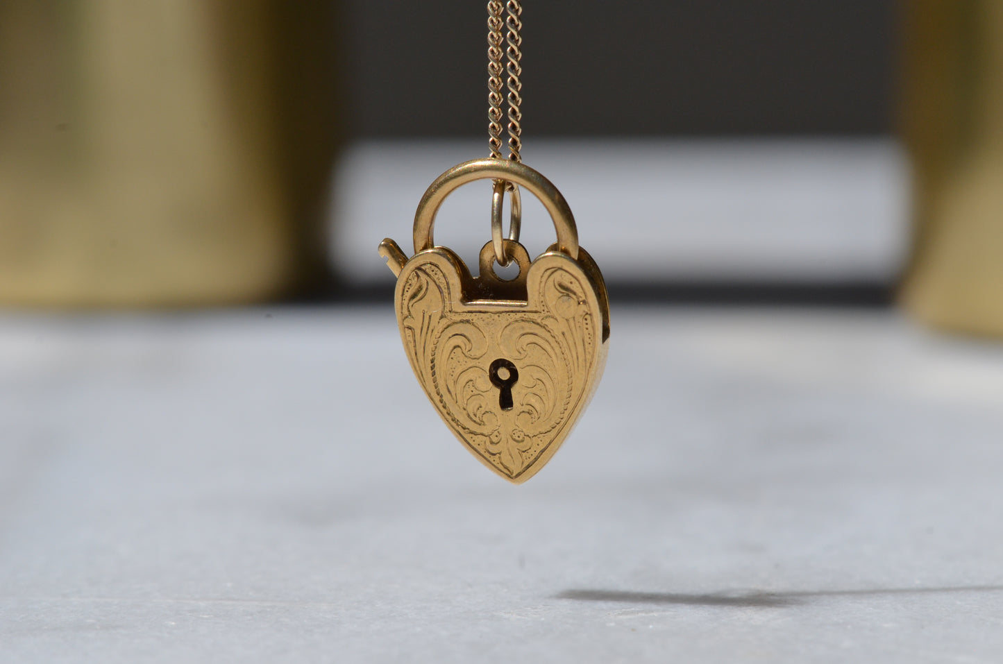 Embellished Heart Padlock