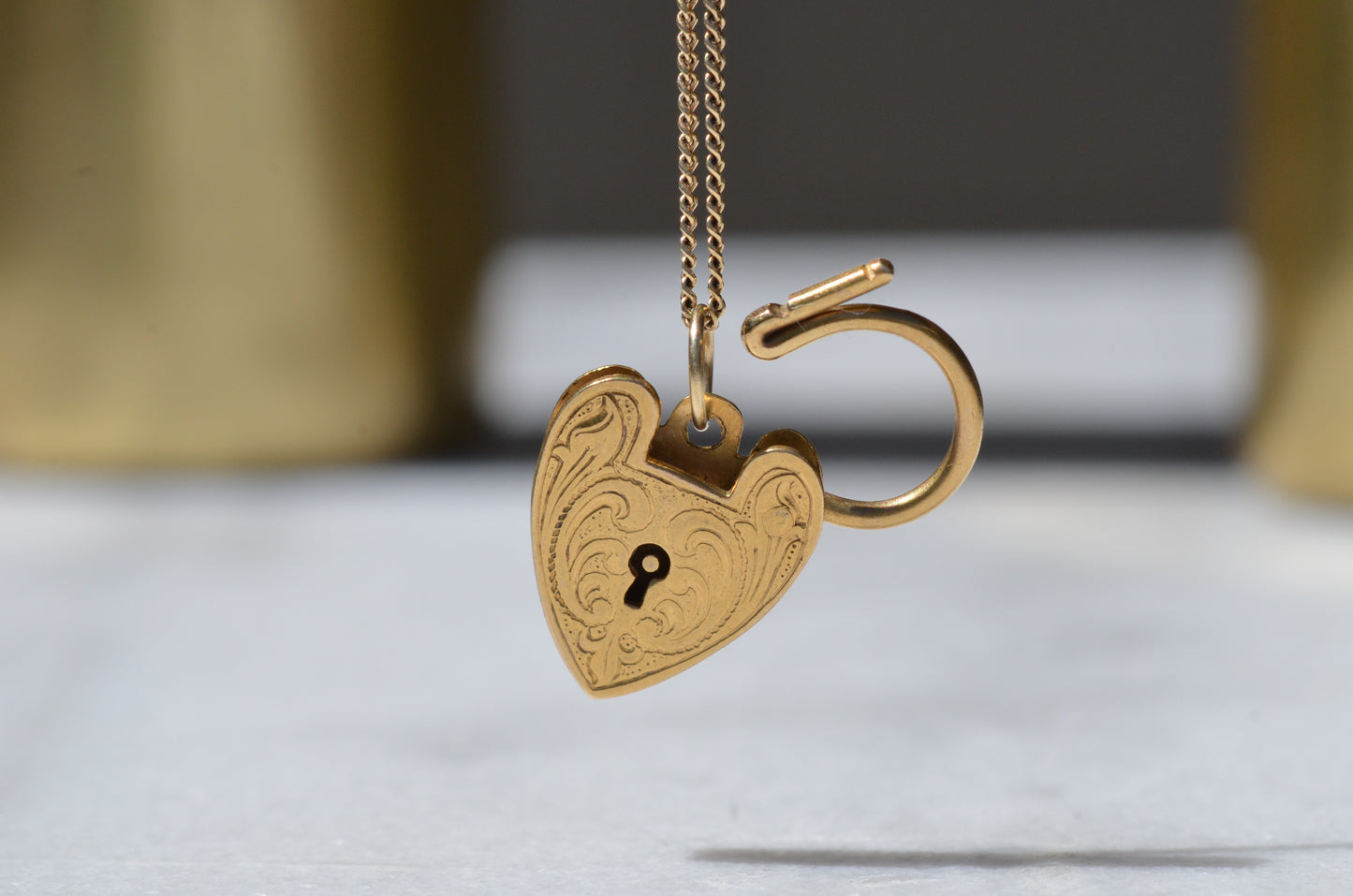 Embellished Heart Padlock