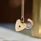 Tiny Vintage Heart Padlock