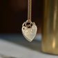 Tiny Vintage Heart Padlock