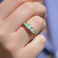 Sensational Antique Opal and Diamond Band Ring