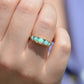 Sensational Antique Opal and Diamond Band Ring