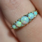 Sensational Antique Opal and Diamond Band Ring