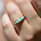 Sensational Antique Opal and Diamond Band Ring