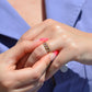 Chic Antique Pearl and Ruby Checkerboard Ring