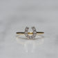 Sweet Vintage Diamond Horseshoe Ring