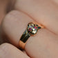 Enchanting Edwardian Ruby and Diamond Snake Ring