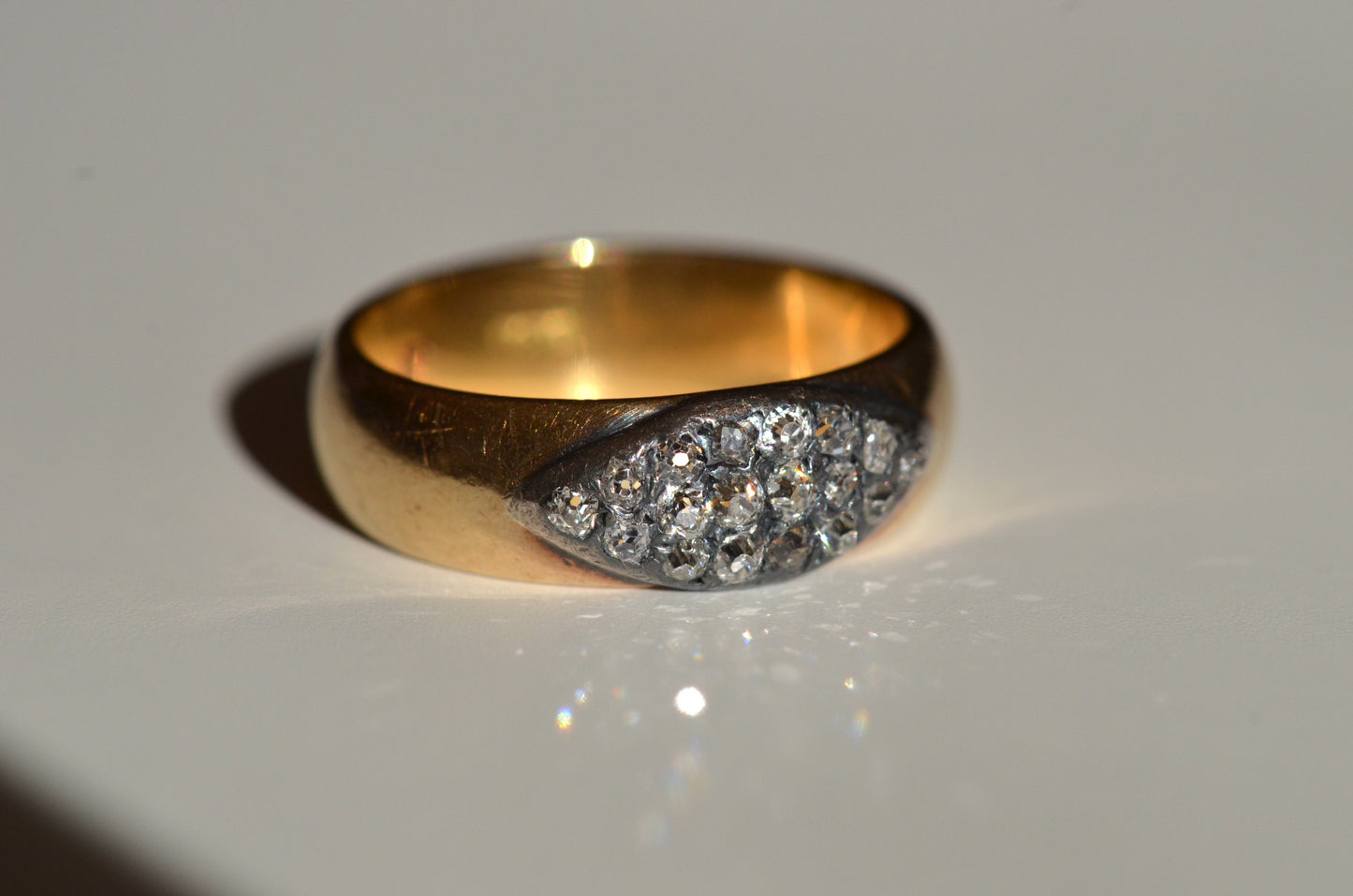 Dreamy Antique Diamond Cluster Band