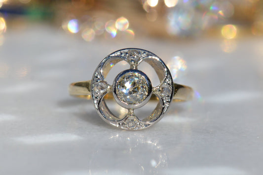 Darling Edwardian Clover Diamond Ring