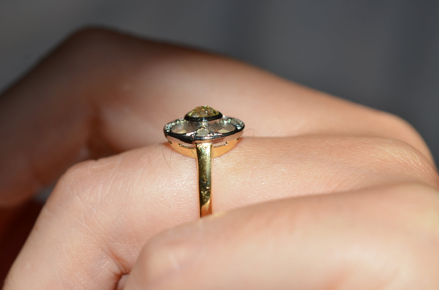 Darling Edwardian Clover Diamond Ring