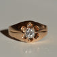 Warm Vintage Old Mine Belcher Ring