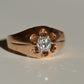 Warm Vintage Old Mine Belcher Ring