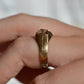 Warm Vintage Old Mine Belcher Ring