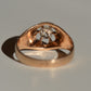 Warm Vintage Old Mine Belcher Ring