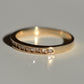 Slim Vintage Channel Half Eternity Band