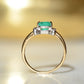 Verdant Vintage Emerald Ring