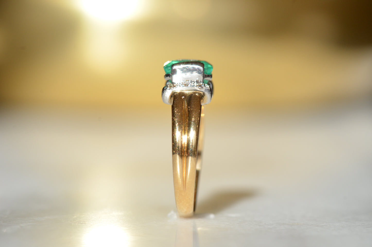 Verdant Vintage Emerald Ring