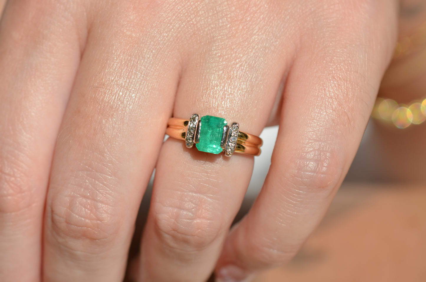 Verdant Vintage Emerald Ring