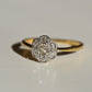 Twinkling Edwardian Diamond Daisy Ring