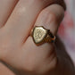 Heavy Antique Shield Signet SWW