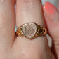 Rosy Antique Heart Signet JHW