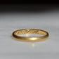 Romantic Inscribed Wedding Band Pair 6.25