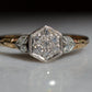 Sparkling Art Deco Cluster Ring