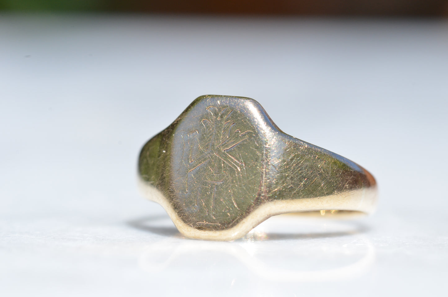 Blocky Vintage Signet Ring